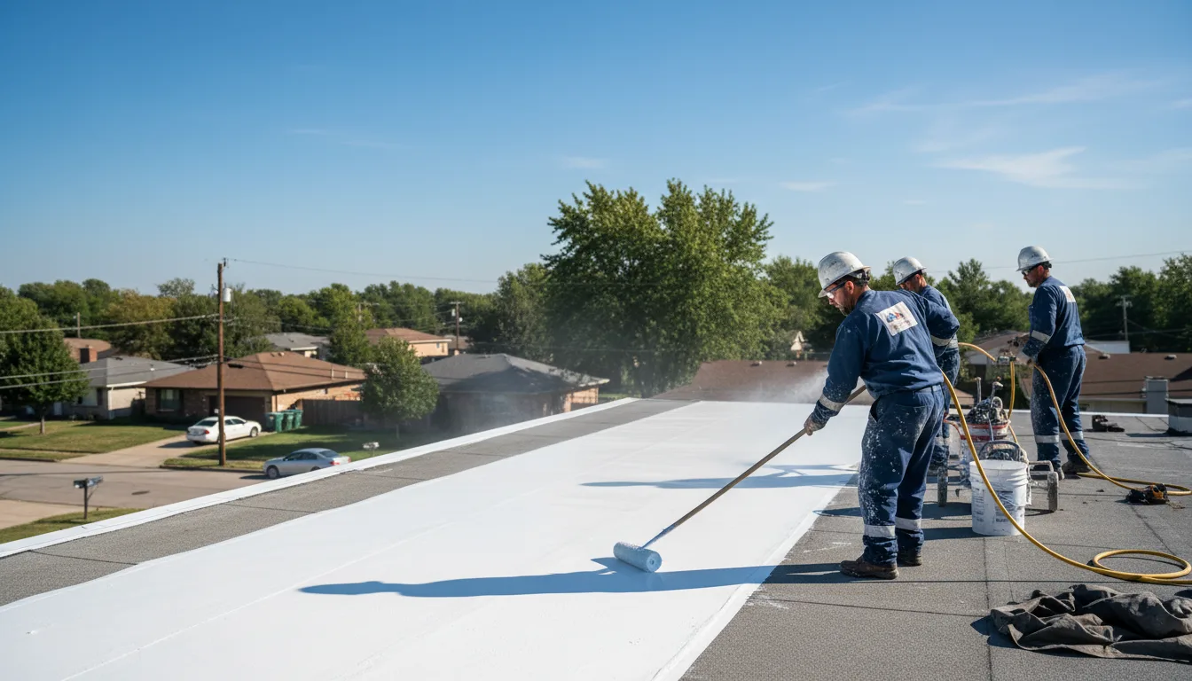 Commercial roof coating in North Little Rock, AR near me